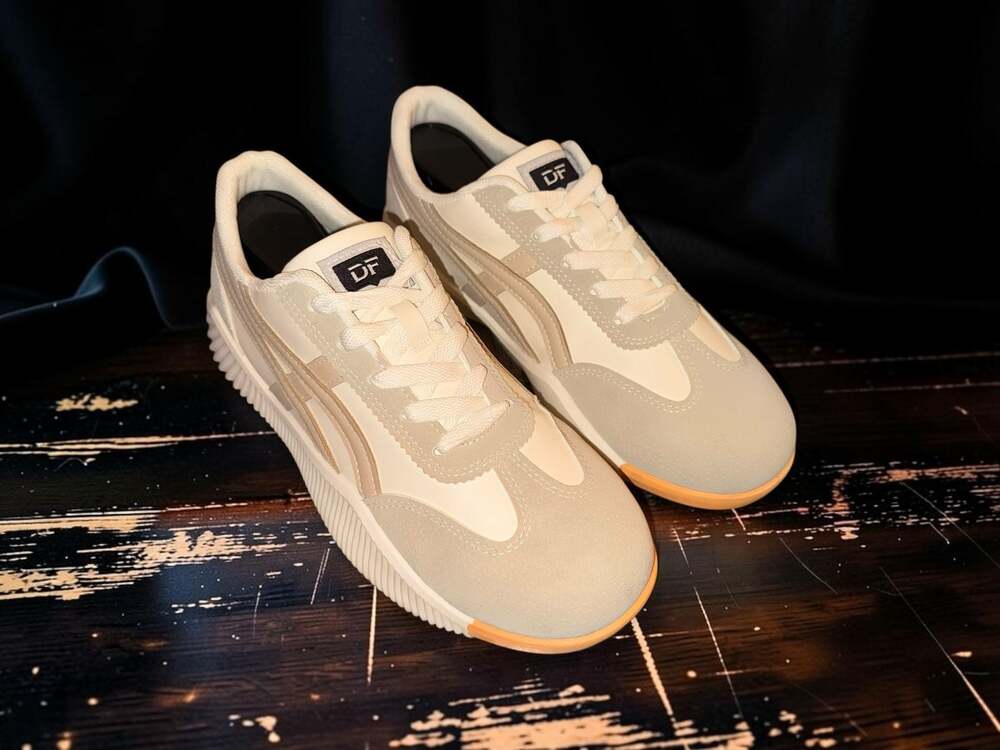 De Florance DF Cloudea Sneakers Cream Beige Size US 8.5 - Picture 3 of 9